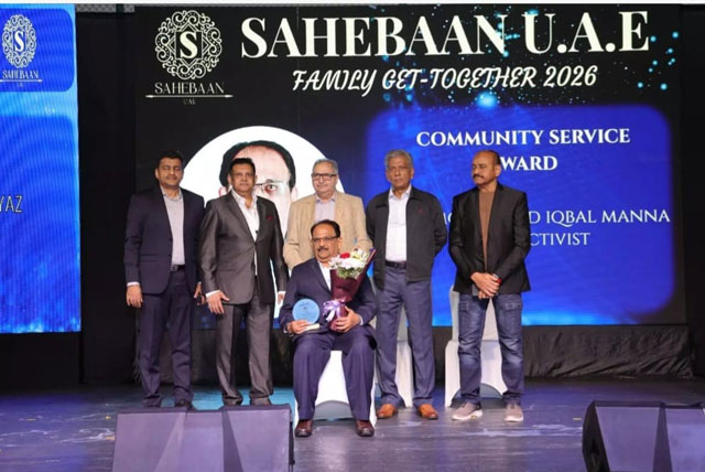 Udupi social activist M Iqbal Manna conferred Saheban UAE 2026 Award