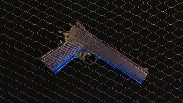 German-made revolver, country-made pistol seized in separate police operations; two arrested